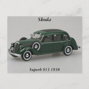 Skoda Superb 913 1938 Carte postale