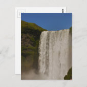 Skogafoss Waterfall IJsland Briefkaart (Voorkant / Achterkant)