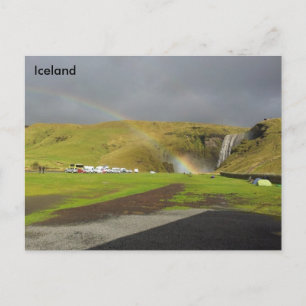 Skógafoss Waterfall, Skógá, Zuid-IJsland Briefkaart
