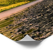 Skogafoss Waterval in de zondagsopstand Poster (Hoek)