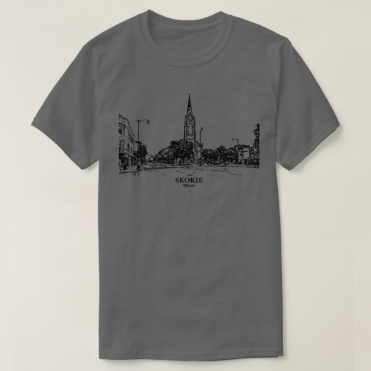 Skokie Illinois TShirt 1 (Design devant)