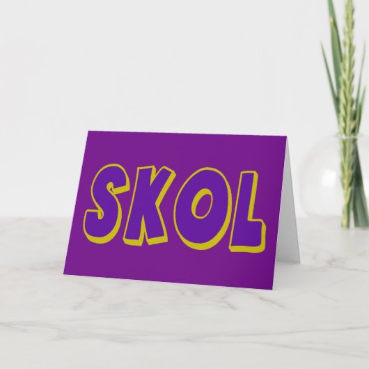 SKOL Carte d'encouragement à la Personnaliser (Devant)