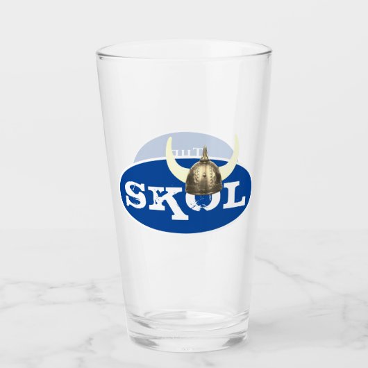 Skol en Horned Viking Helmet Glas (Voorkant)
