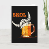 Skol Nordic Viking Helm Drankglas Kaart (Voorkant)