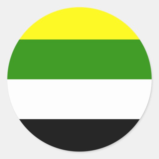 Skoliosexual Pride Flag Ronde Sticker (Voorkant)