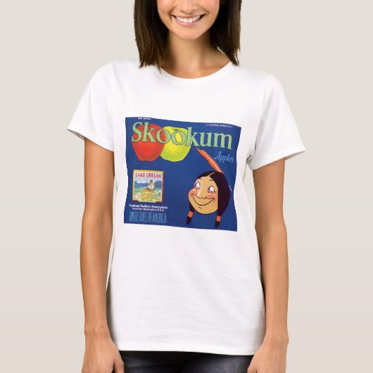 Skookum Apples Label T-shirt (Voorkant)