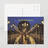 Skopje, Noord-Macedonië Briefkaart (Voorkant / Achterkant)
