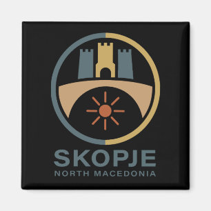 Skopje Noord-Macedonië Europa Magneet