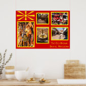 Skopje, Noord-Macedonië Old Bazaar Poster (Keuken)