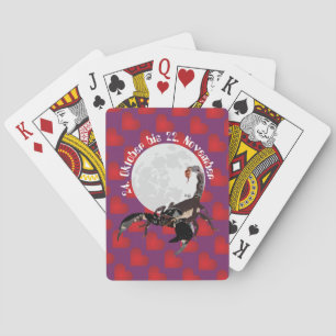 Skorpion 24. Oktober bis 22. November Kartenspiel Pokerkaarten