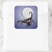 Skorpion Aufkleber Vierkante Sticker (Tas)