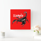Skorpion Uhr Vierkante Klok (Huis)