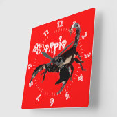 Skorpion Uhr Vierkante Klok (Hoek)