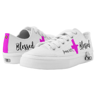 + Skripture "béni" Kicks Chaussures imprimées pour