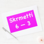 Skrmetti 6 -- 3 rechthoekige sticker (Envelop)