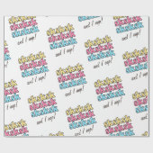 sksksk en I Oop VSCO Girl Gift Cadeaupapier (Vlak)