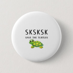 SKSKSK sla een riem op sparen de Draaien Ronde Button 5,7 Cm