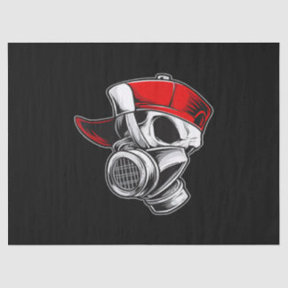 Skul Mask Baseball Pet Graffiti Boy Geweldige Tissuepapier