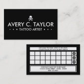 SKULL 3stippen Loyalty-programma Klantenkaartje (Voorkant / Achterkant)