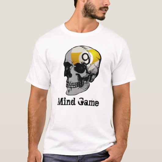 Skull 9 Ball Mind Game T-shirt (Voorkant)