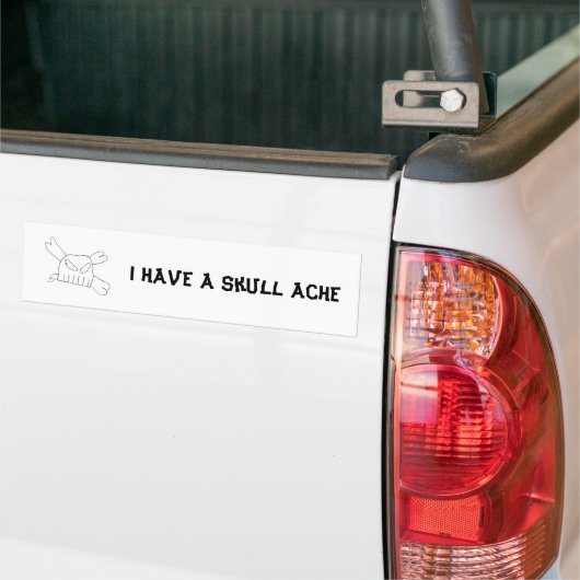 Skull Ache Bumpersticker (Op Truck)