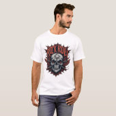 Skull and Crossbones Rock Anthem T-shirts ontwerp (Voorkant volledig)