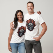 Skull and Crossbones Rock Anthem T-shirts ontwerp (Unisex)