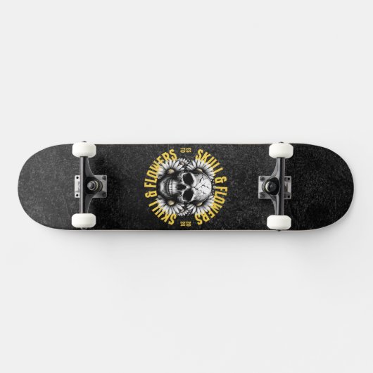 Skull and Flowers Skateboard (Horz)