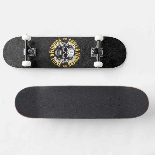 Skull and Flowers Skateboard (Horz)