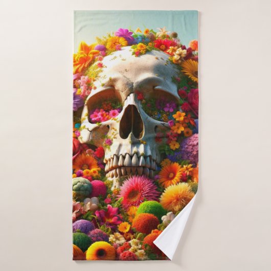 Skull Art Badhanddoek (Badhanddoek)