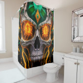 Skull Art Douchegordijn (In situ)