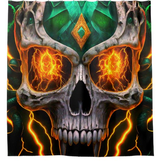 Skull Art Douchegordijn (Voorkant)