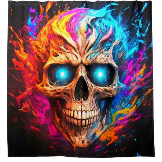 Skull Art Douchegordijn (Voorkant)