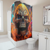 Skull Art Douchegordijn (In situ)