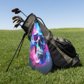Skull Art Golfhanddoek (Groen)