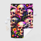 Skull Art Golfhanddoek (Insitu)