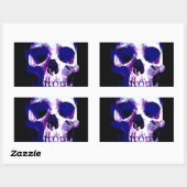 Skull Artwork Rechthoekige Sticker (Vel)