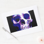 Skull Artwork Rechthoekige Sticker (Envelop)