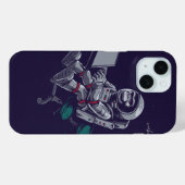 Skull Astronaut aan het werk - Space Gamer Case-Mate iPhone Case (Achterkant (horizontaal))