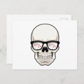 Skull at Poker with Sunglasses Briefkaart (Voorkant / Achterkant)