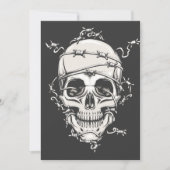 Skull Barbed Wire Kaart (Voorkant)