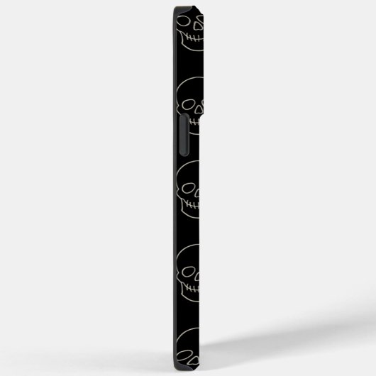 Skull - Bat Black en Bone White Case-Mate iPhone Case (Achterkant / Rechts)