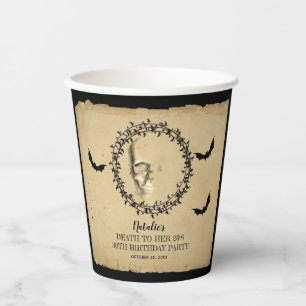 Skull Bats Death to her 20s Birthday Party Papieren Bekers