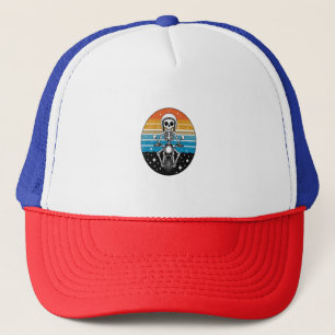 Skull Biker Flame Gevleugeld motorfiets Trucker Pet