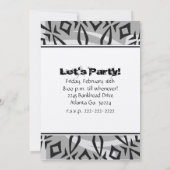 Skull Birthday Party Invitation Kaart (Achterkant)