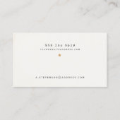 Skull Black Halloween Visitekaartje (Achterkant)