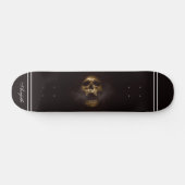 Skull Black Modern Custom Skateboard (Horizontaal)
