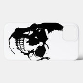 Skull - Black & White Metal Fantasy Art Case-Mate iPhone Case (Achterkant (horizontaal))