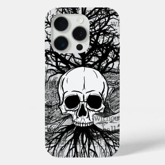 Skull & Books Case-Mate iPhone Hoes (Achterkant)