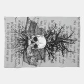 Skull & Books Kitchen Towel Theedoek (Horizontaal)